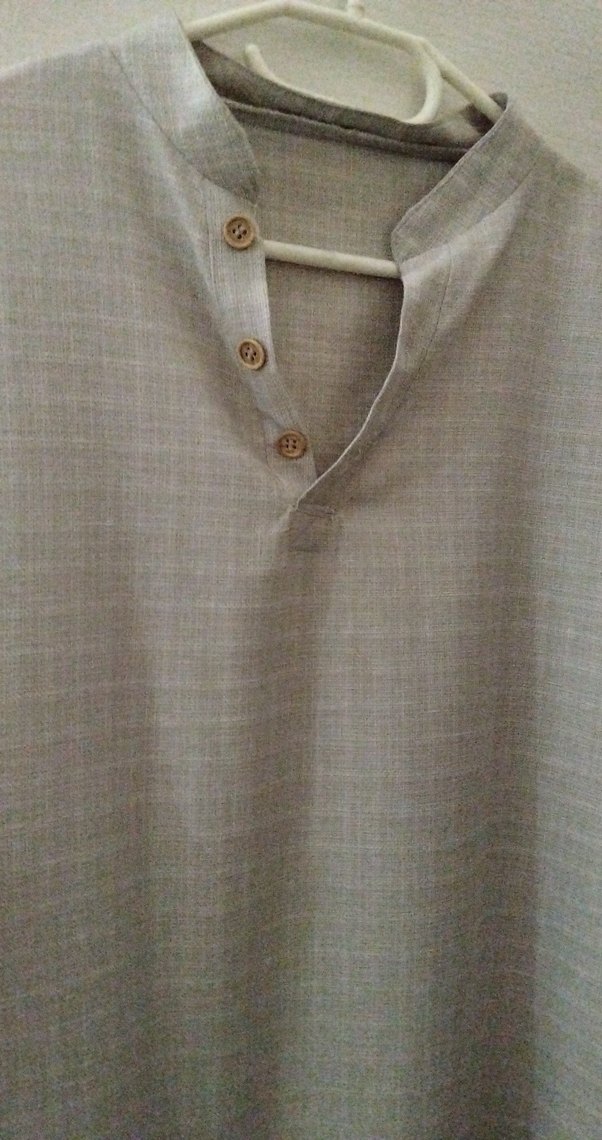 kremSalaş  Keten elbiseuzun elbisekol alti61cm boy122cm - Görsel 3