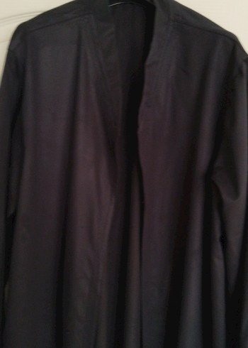 erkek Beyaz Uzun Kollu Salaş Uzun Boy Elbise - Görsel 6