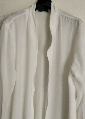 erkek Beyaz Uzun Kollu Salaş Uzun Boy Elbise - Görsel 2