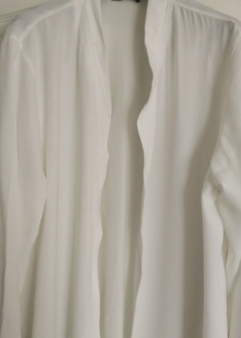 erkek Beyaz Uzun Kollu Salaş Uzun Boy Elbise - Görsel 4