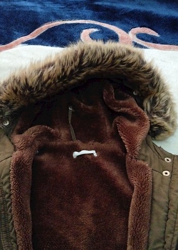 erkek cocuk askeri yesil uzun kaban - Görsel 7