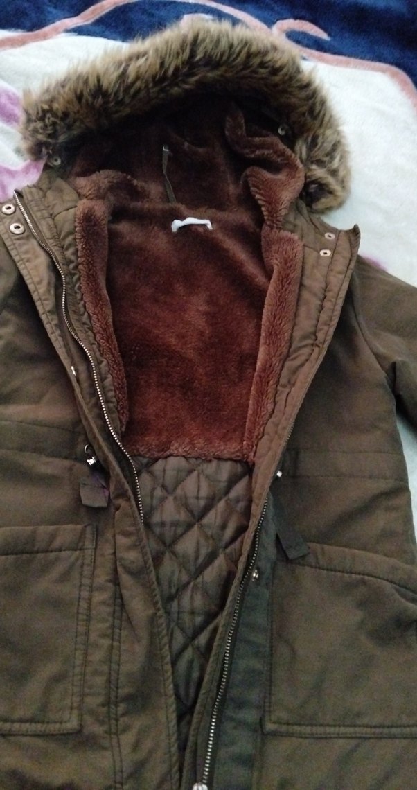 erkek cocuk askeri yesil uzun kaban - Görsel 5