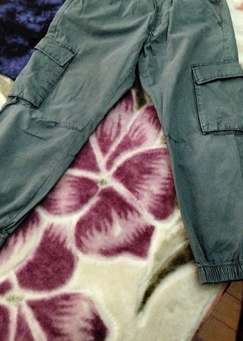 Erkek Bağcıklı Mavi Batik Desenli Denim Pantolon - Görsel 2