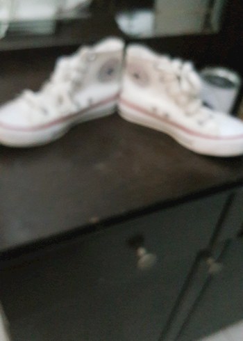 Converse Beyaz erkek cocuk Bağcıklı Düz Taban Spor Ayakkabı
