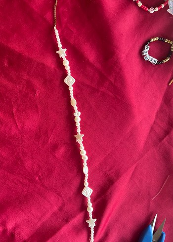 Zara Nakışlı İnci Boncuklu Midi Kolye choker kolye