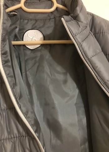 Erkek Çocuk Gri Fermuarlı Mont - Görsel 4