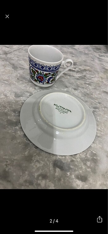 Kütahya Porselen 2 fincan fincan