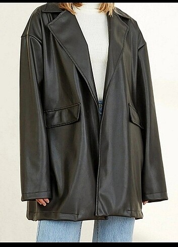 Deri blazer ceket
