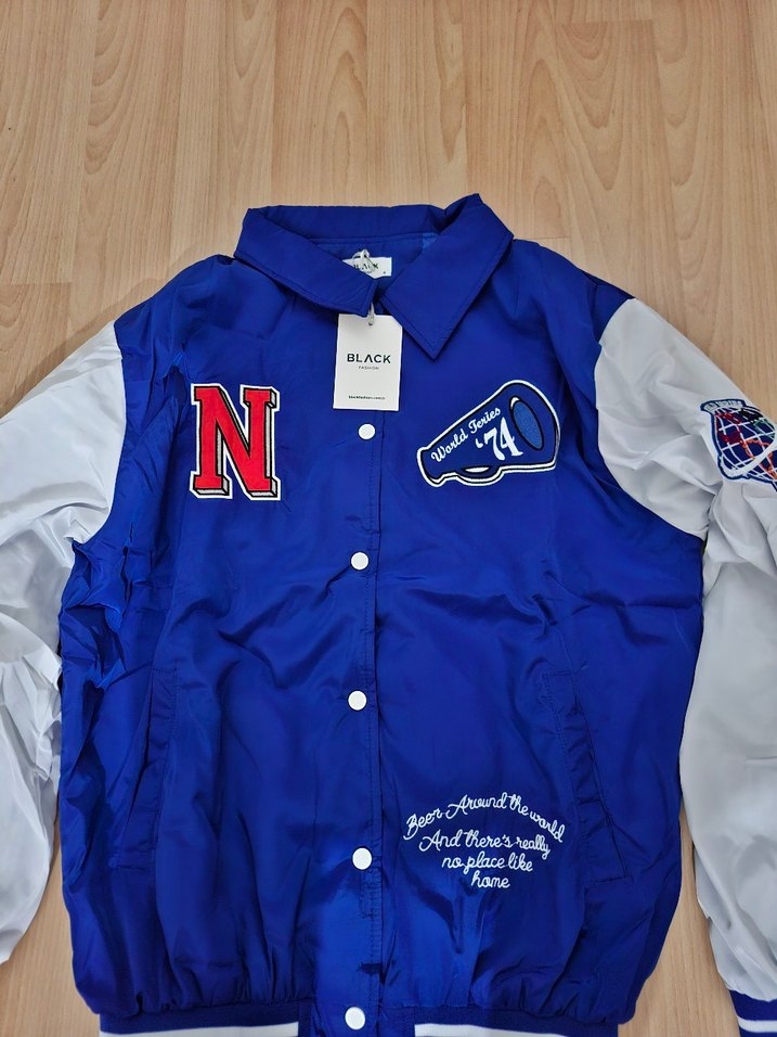 Oversize Polo Yaka Düğmeli Kadın Kolej Ceket - Görsel 4