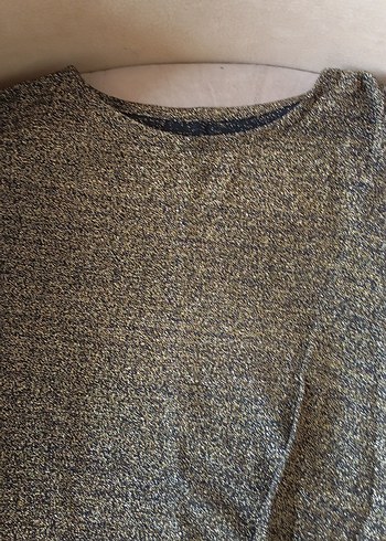 Gri Kadın Triko Uzun Kollu Basic simli Kazak - Görsel 2