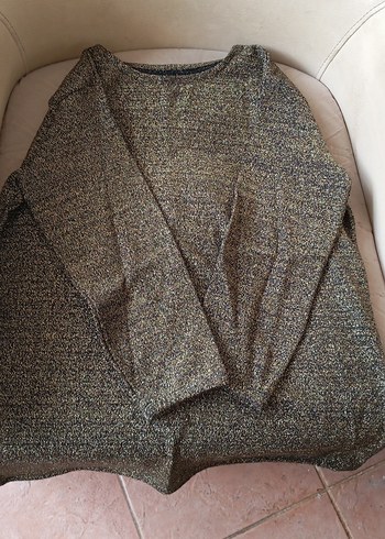 Gri Kadın Triko Uzun Kollu Basic simli Kazak - Görsel 4