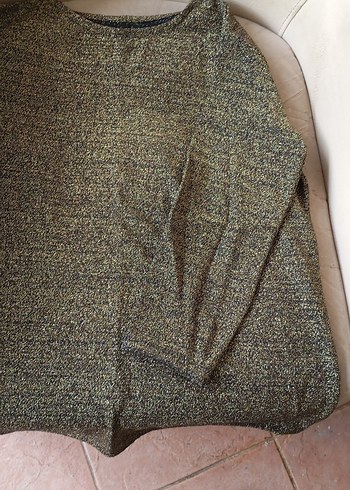 Gri Kadın Triko Uzun Kollu Basic simli Kazak - Görsel 3