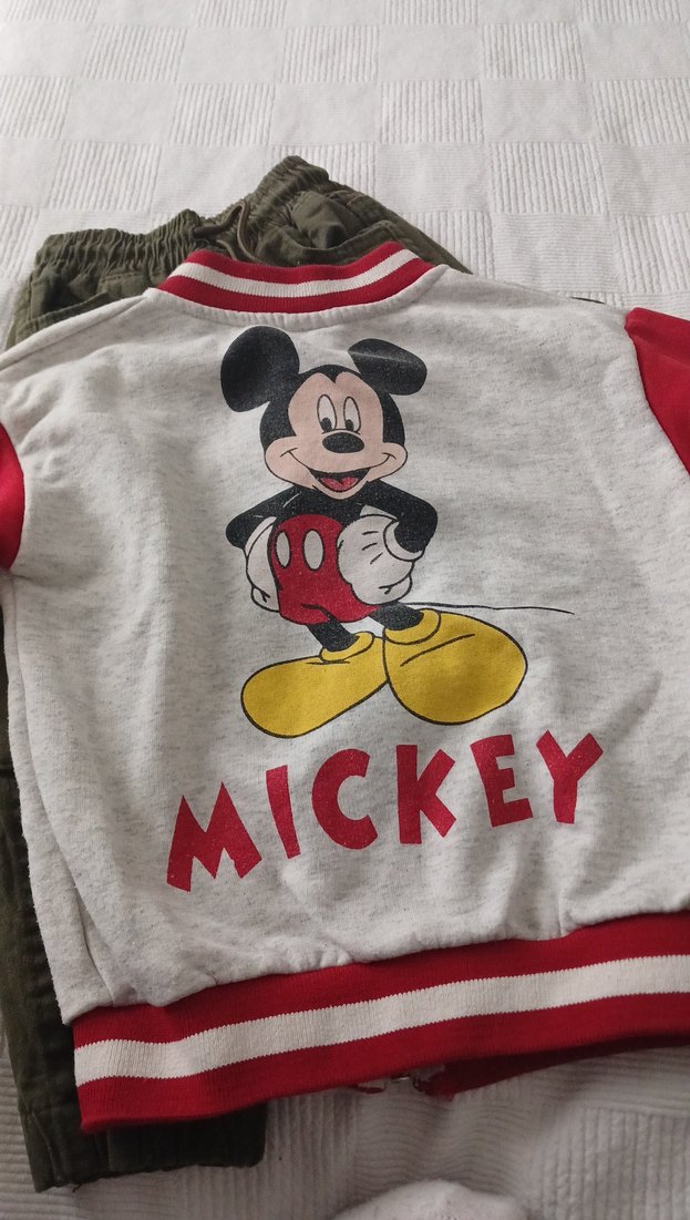 2-3 yaş Gri Kırmızı Fermuarlı Bebek Erkek Takımı - Görsel 2