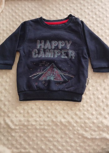 Uzun Kollu Örme Sweatshirt ve Yeşil Pantolon Seti 6/9 ay - Görsel 2