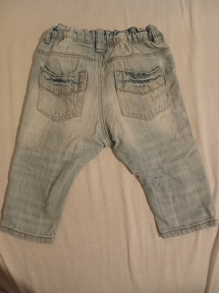 H&M Bol Kesim Kot Pantolon - Görsel 2