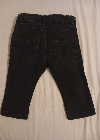 Siyah Nakışlı Erkek Çocuk Kot Pantolon - Görsel 2