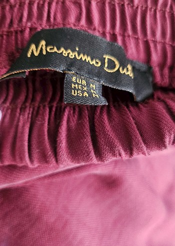 Massimo Dutti Bordo Palazzo Uzun Kadın Pantolon