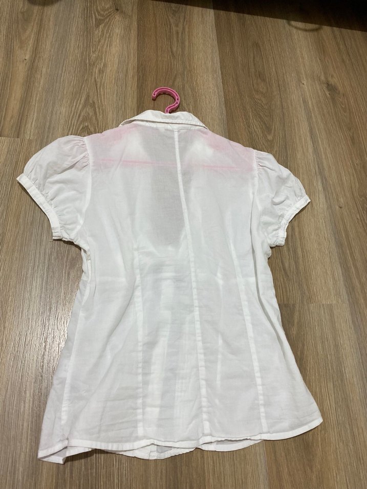 Y2k / coquette beyaz gömlek - Görsel 2