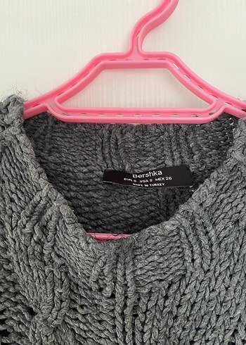 Bershka Örgü motifli Kazak - Görsel 3