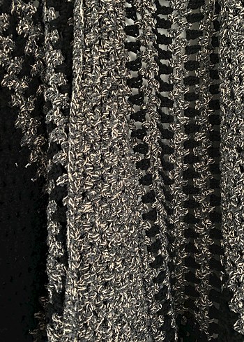 Desenli Örgü Hırka - Görsel 2