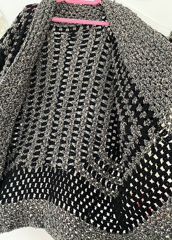 Desenli Örgü Hırka - Görsel 5