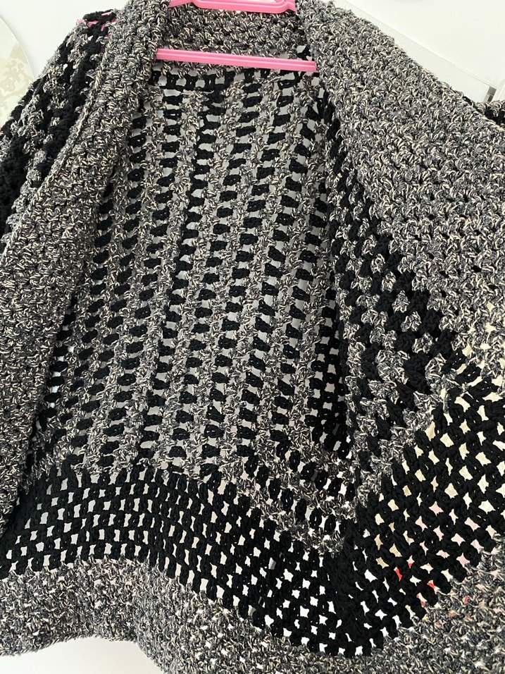 Desenli Örgü Hırka - Görsel 5