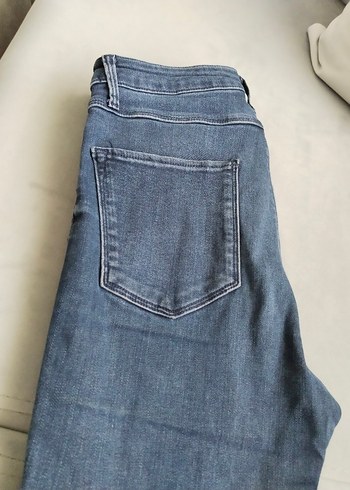 Lacivert Regular Fit Midi Kadın Kot Pantolon