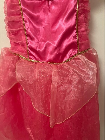 24-36 Ay Beden Disney Princess Fuşya Elbise - Aurora