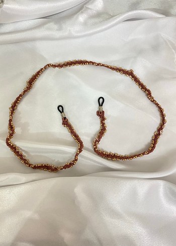 Boncuklu Turkuaz Gözlük Zinciri - Görsel 12