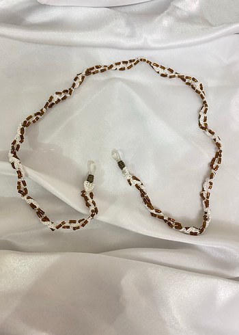 Boncuklu Turkuaz Gözlük Zinciri - Görsel 6