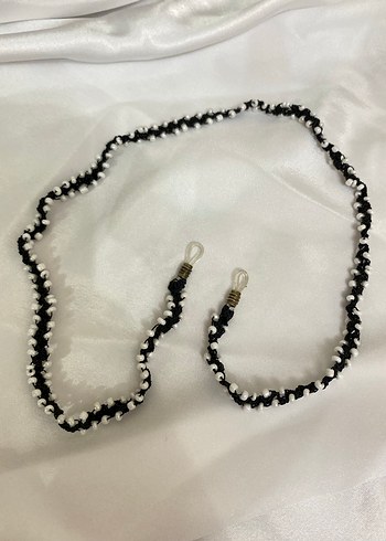 Boncuklu Turkuaz Gözlük Zinciri - Görsel 9