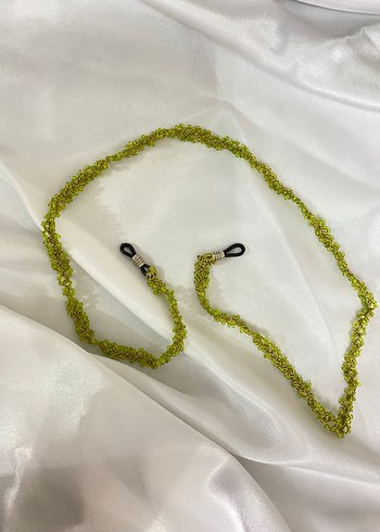 Boncuklu Turkuaz Gözlük Zinciri - Görsel 10