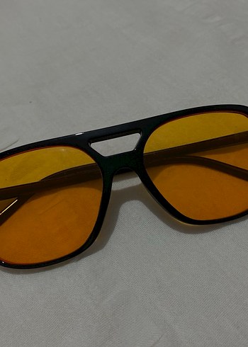 Sarı Şeffaf Kadın Güneş Gözlüğü - Görsel 2