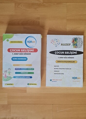 Auzef Çocuk Gelişimi 1. Sınıf ozkanhdr