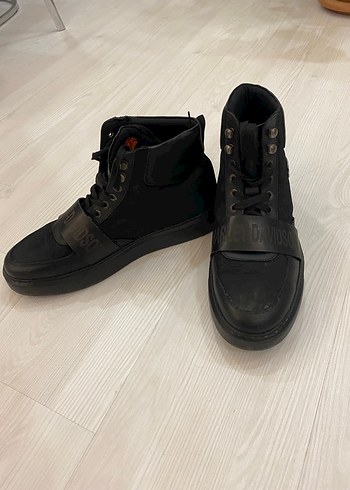 Harley Davidson Siyah Erkek Kemerli Günlük Bot - Görsel 4