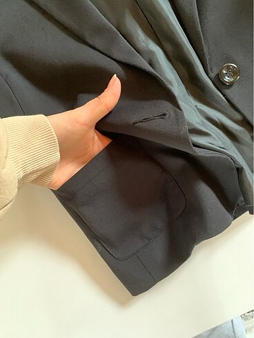 36 Beden siyah Renk Siyah blazer ceket
