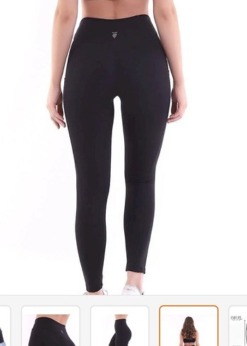 Siyah Spor Kadın Tayt - Görsel 2