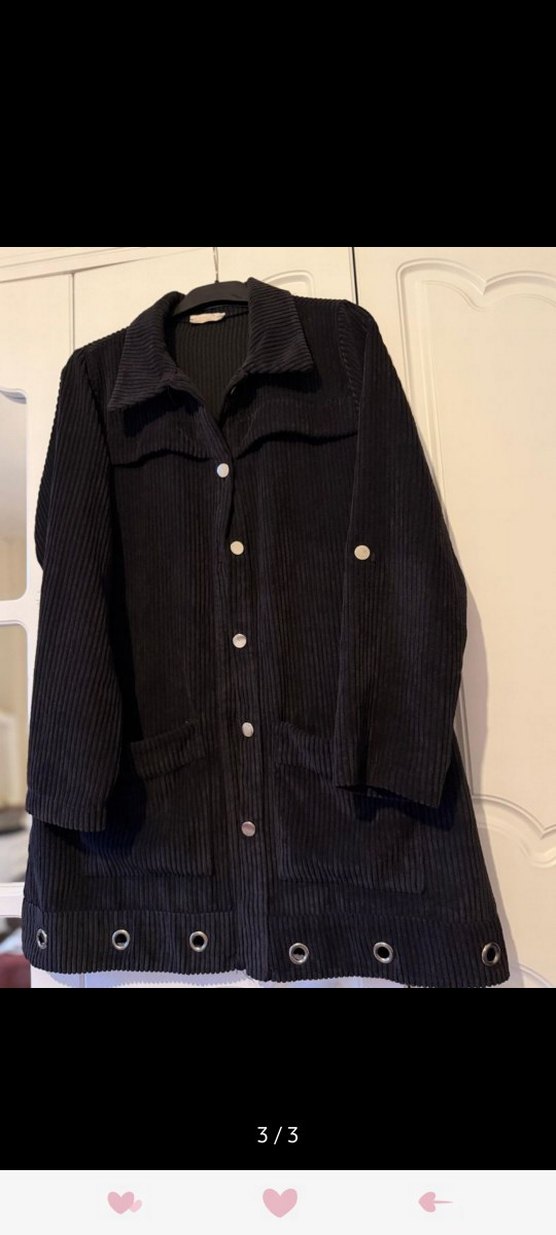 Düğmeli Siyah Kadife Kadın Gömlek - Görsel 2