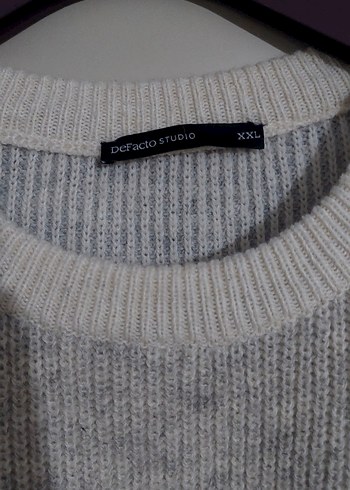 Gri Örgü Erkek Yün Kazak - Görsel 2