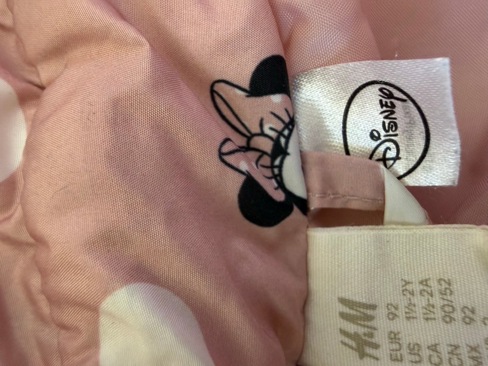 Kız Çocuk Pembe Baskılı Kapüşonlu Yelek - Görsel 4