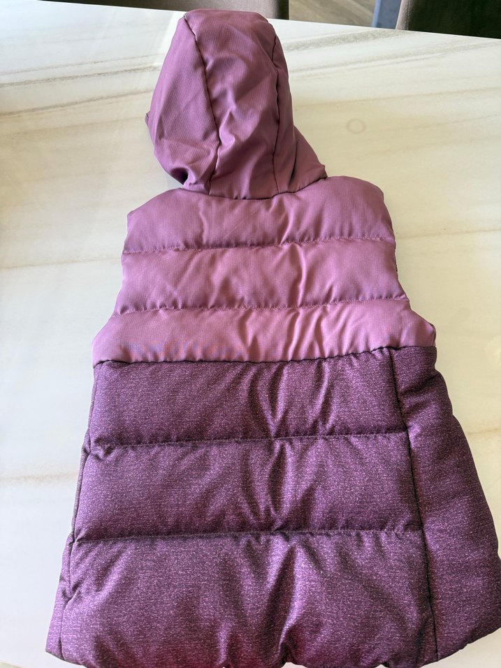 Decathlon Kız Çocuğu Mor Kapüşonlu Yelek - Görsel 2
