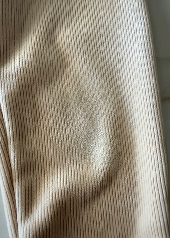 Bej çocuk yumuşak kadife pantolon - Görsel 3