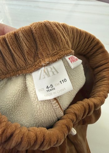 Kız Çocuk yada unisex Kahverengi kadife Rahat Pantolon - Görsel 5