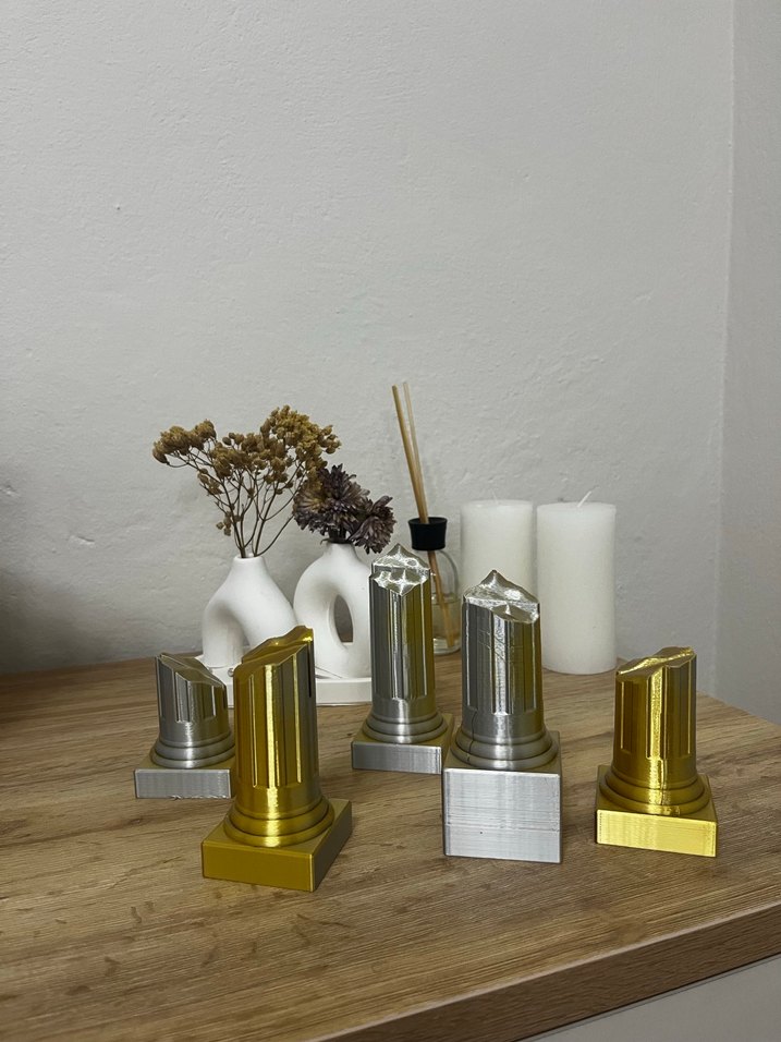 3D Tasarım Sütun Formlu Kartvizitlik / Fotoğraf Tutucu - Görsel 3