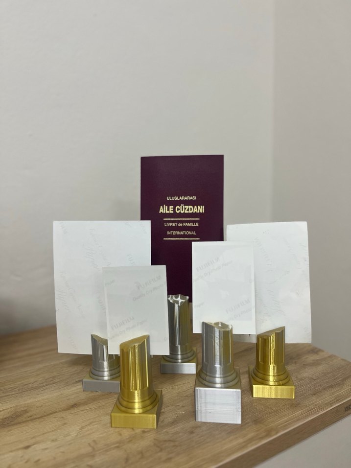 3D Tasarım Sütun Formlu Kartvizitlik / Fotoğraf Tutucu - Görsel 2