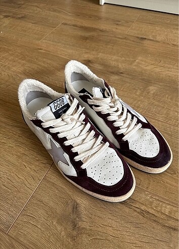 Golden Goose Ballstar bordo/beyaz 39