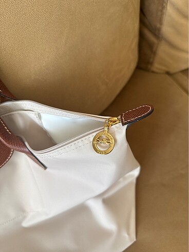 Beden Longchamp Le pliage Large krem renk