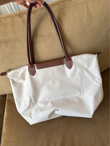 Beden ten rengi Renk Longchamp Le pliage Large krem renk
