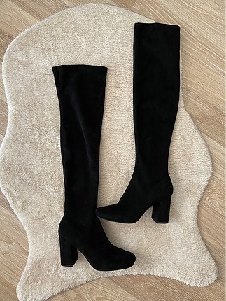 Zara siyah dizüstü çorap çizme 39