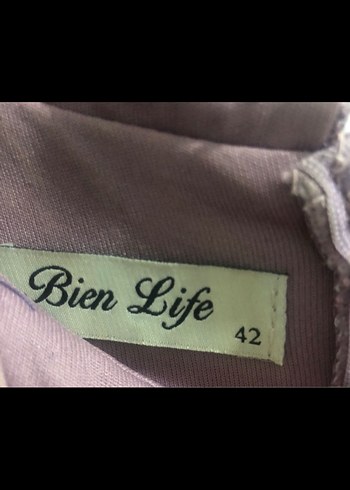 Mor Vintage Nakışlı Uzun Kollu Abiye Elbise - Görsel 4